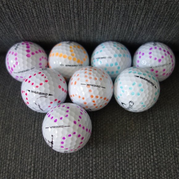 Hand Decorated Pre-Loved Callaway Golf Balls Quantity 50 - Picture 3 of 9